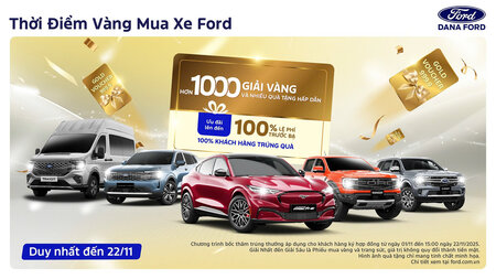 Chương Trình Khuyến Mãi Tháng 11/2025 “Thời Điểm Vàng Mua Xe Ford”