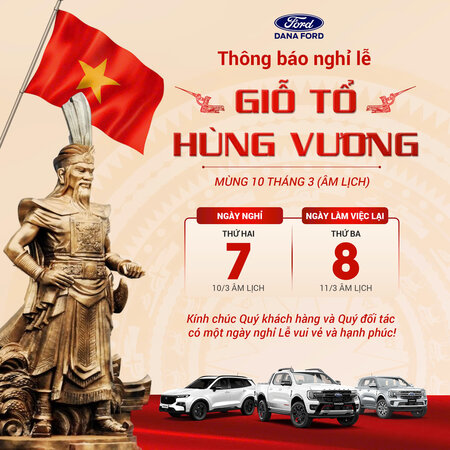 [THÔNG BÁO] LỊCH NGHỈ GIỖ TỔ HÙNG VƯƠNG 2025