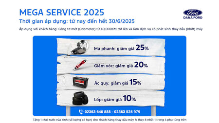 Ưu đãi Dana Ford tháng 05