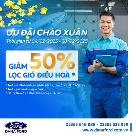 Ưu đãi giảm giá 50% lọc gió điều hoà 02/2025