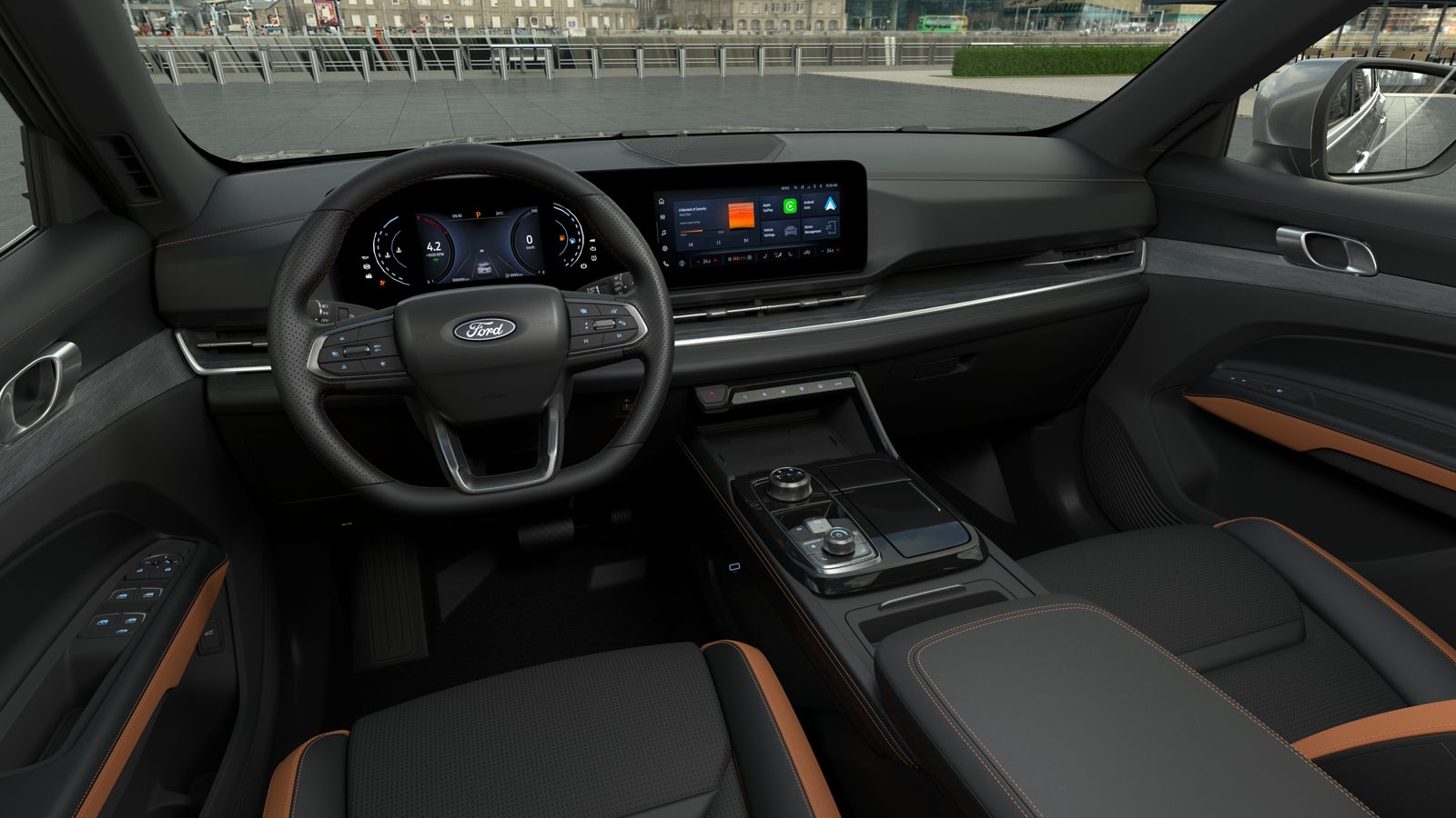 Màn hình trung tâm cảm ứng 12.3″